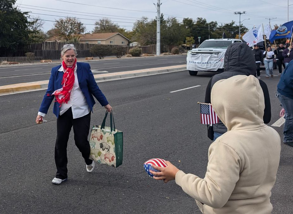 Rep Cates marching in RR Parade